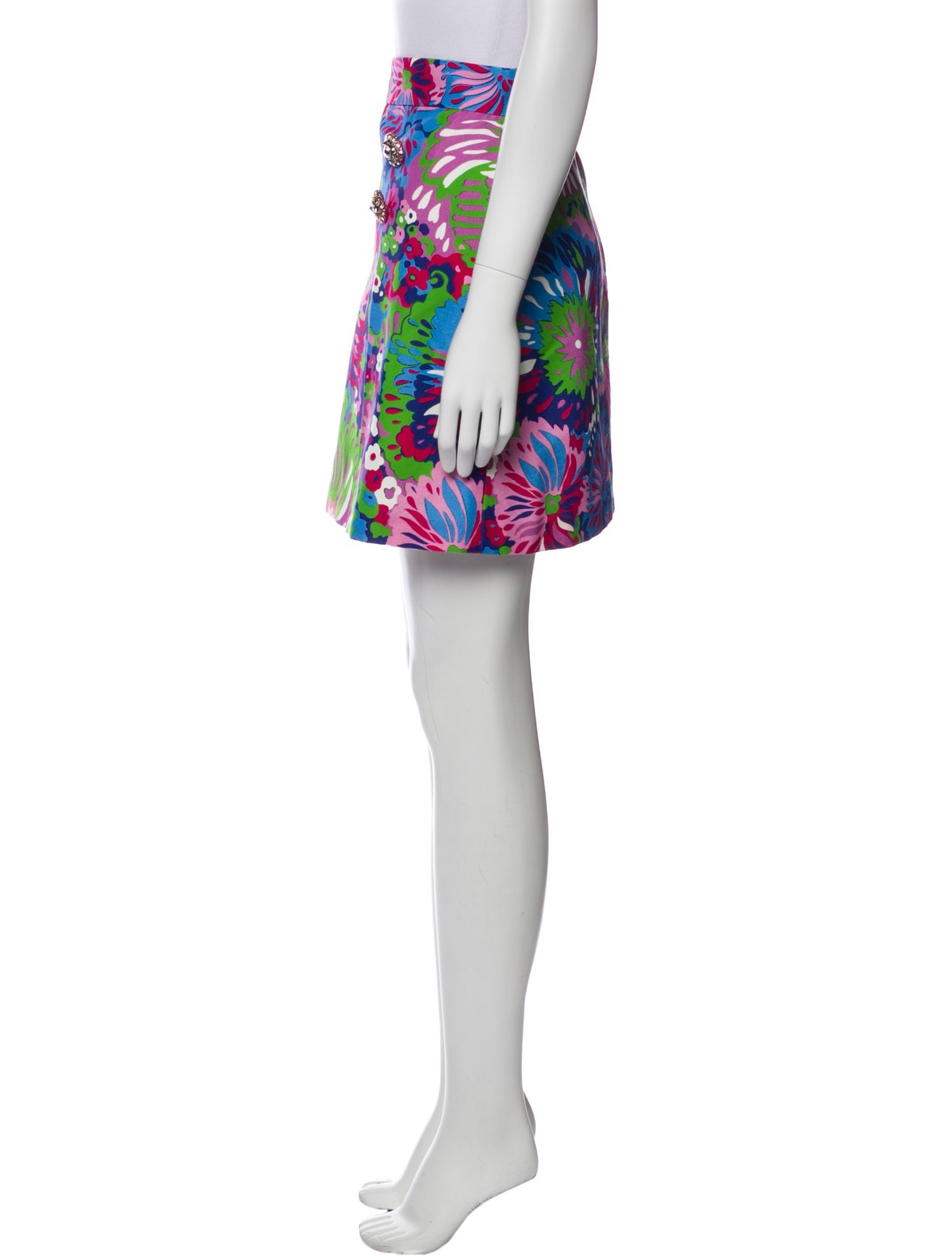 Dolce & Gabbana Floral Print Mini Skirt