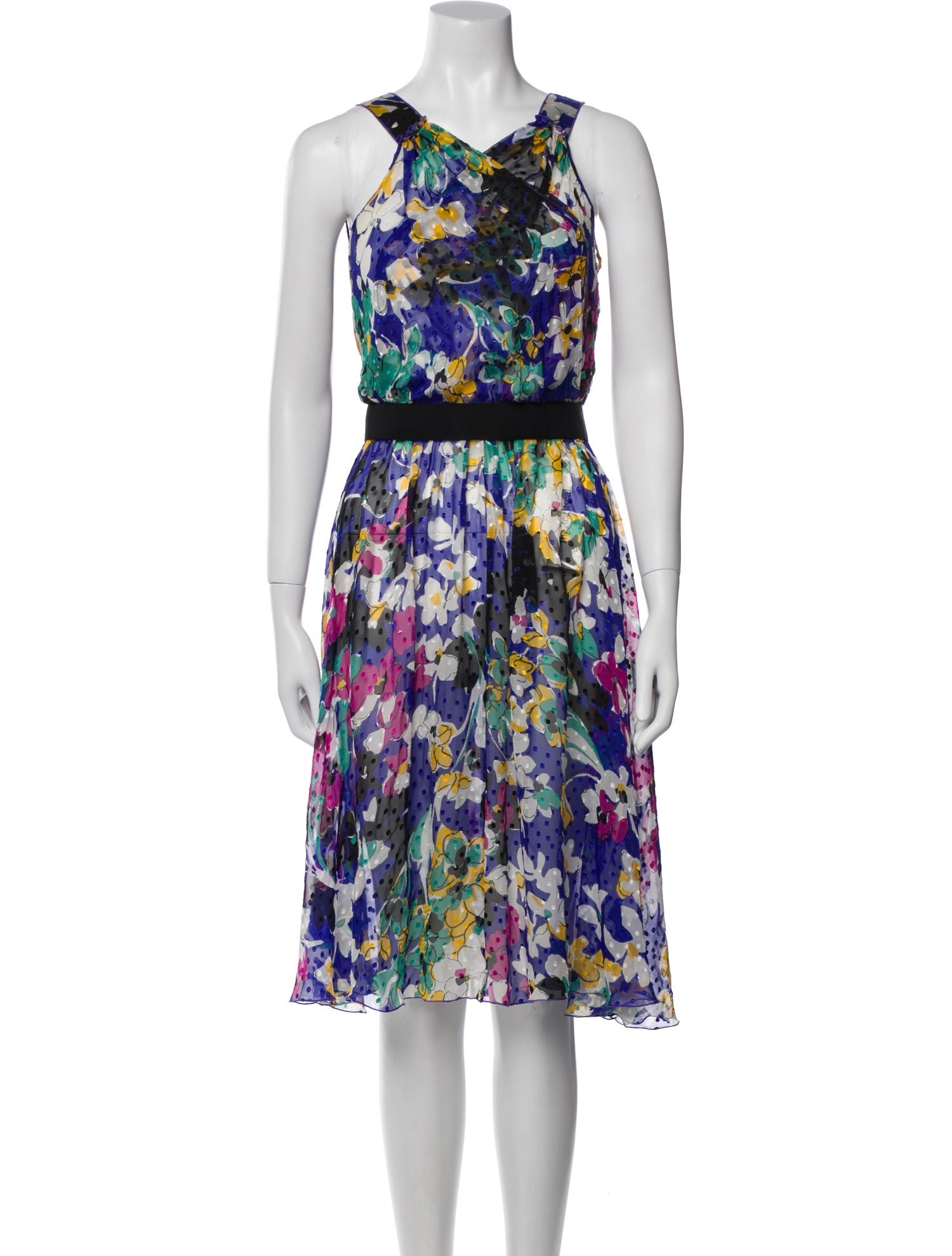 Dolce & Gabbana Silk Midi Length Dress