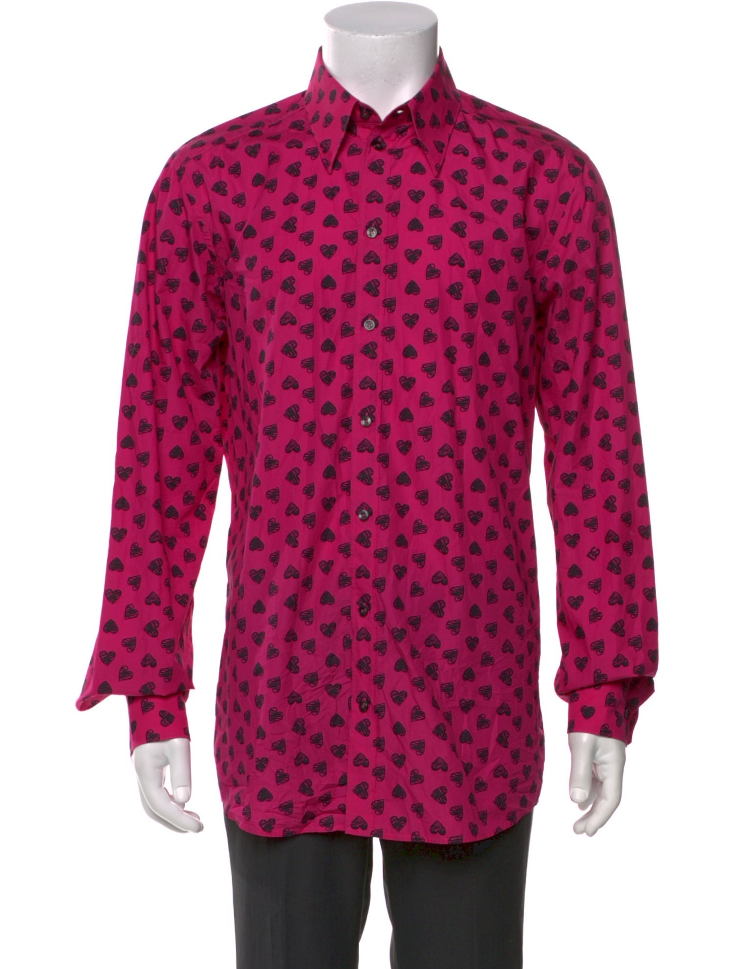 Dolce & Gabbana Printed Long Sleeve Dress Shirt