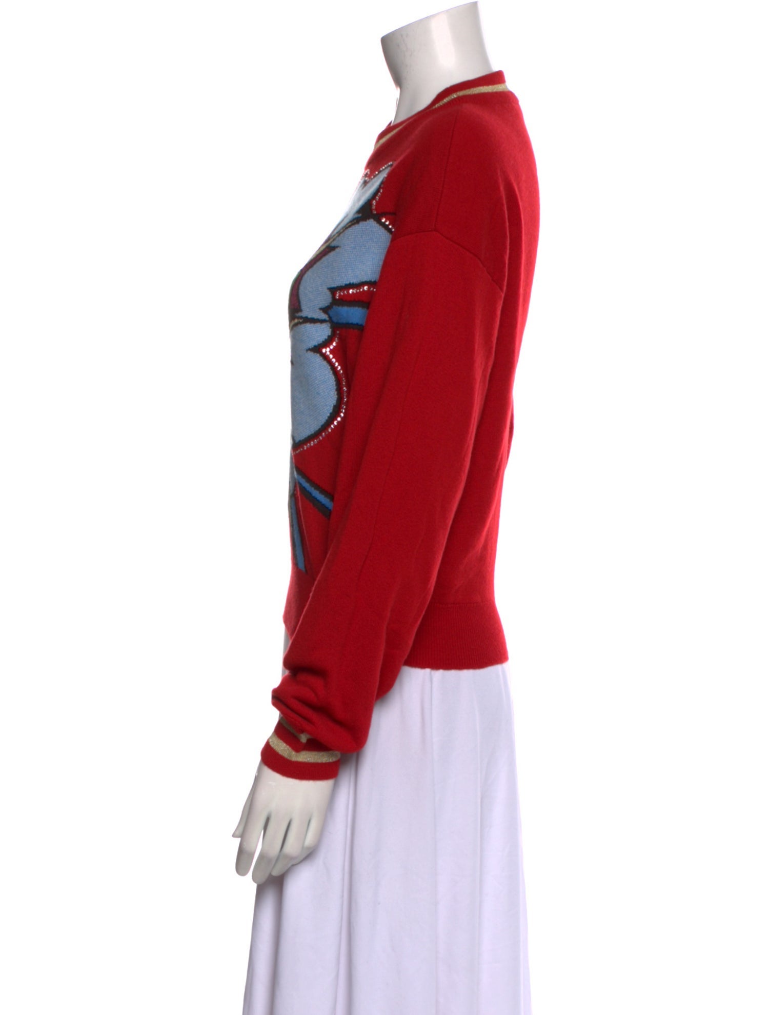 Dolce & Gabbana Cashmere Graphic Print Sweater w/ Tags