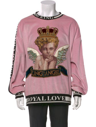 Dolce & Gabbana Graphic Print Crew Neck Pullover