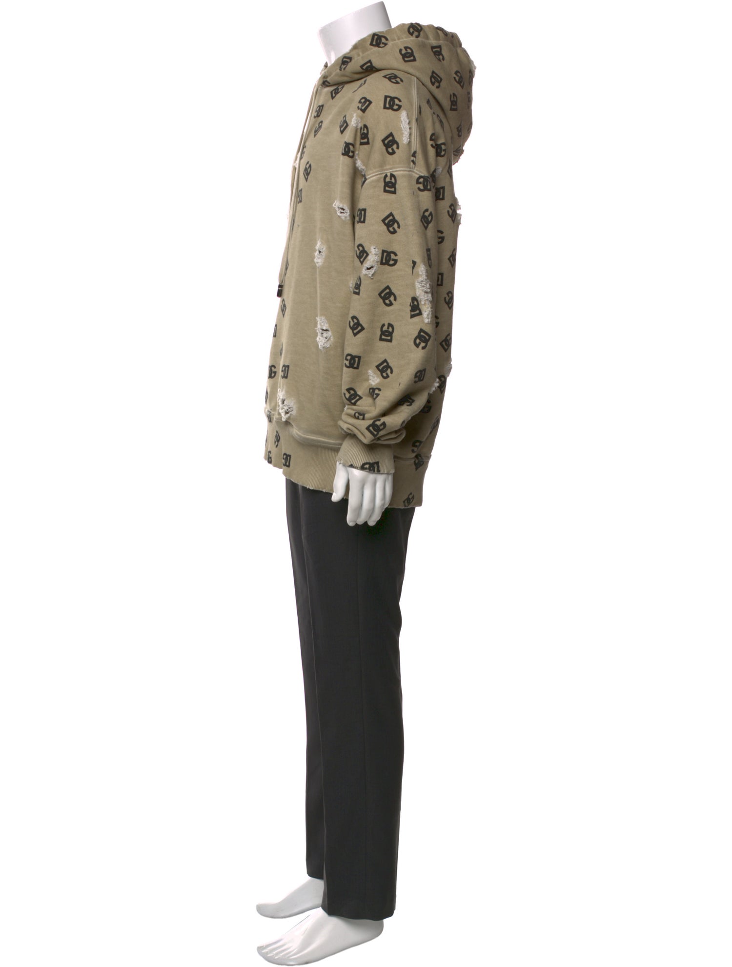 Dolce & Gabbana Printed Crew Neck Hoodie