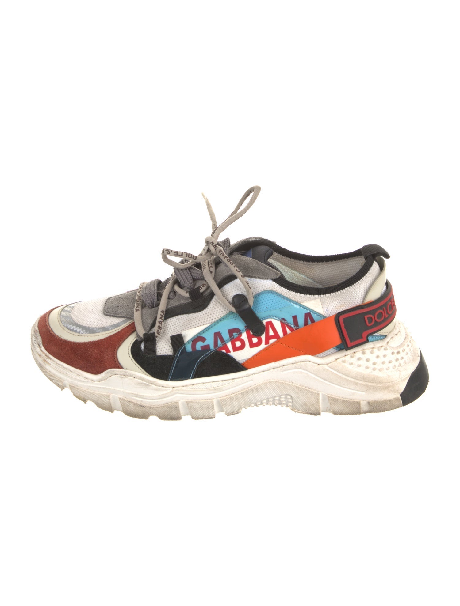 Dolce & Gabbana Colorblock Pattern Sneakers