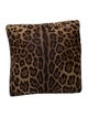 Dolce & Gabbana Silk Leopard Throw Pillow