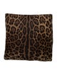 Dolce & Gabbana Silk Leopard Throw Pillow