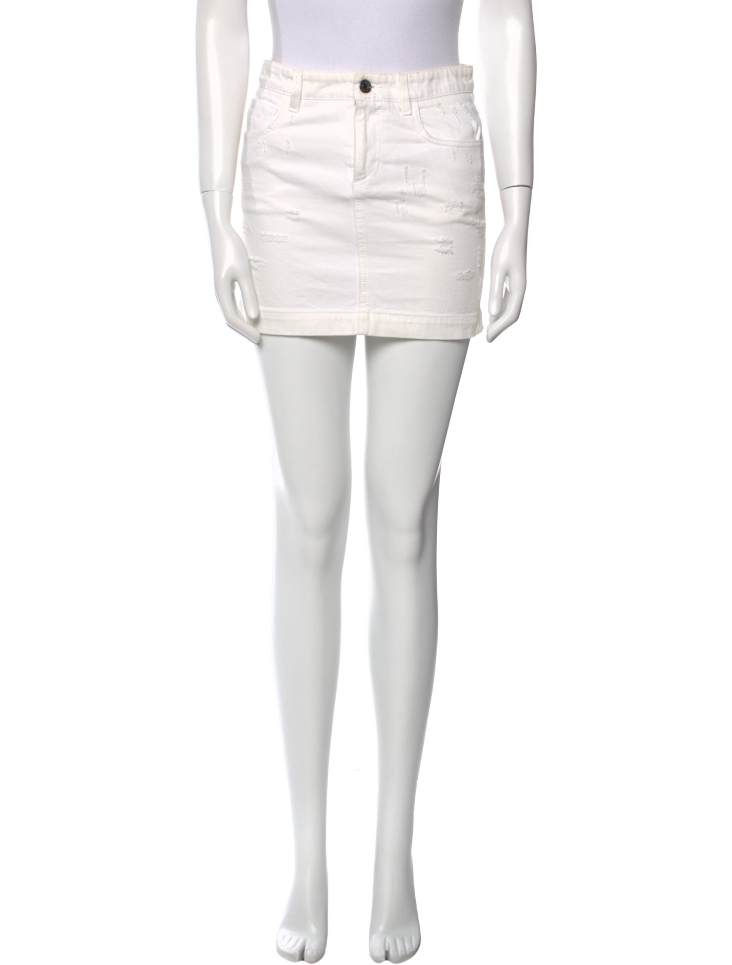 Dolce & Gabbana Distressed Accents Mini Skirt