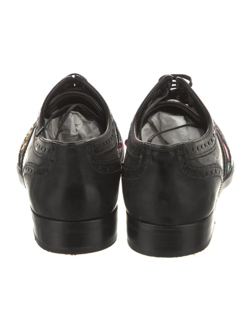 Dolce & Gabbana Leather Studded Accents Oxfords