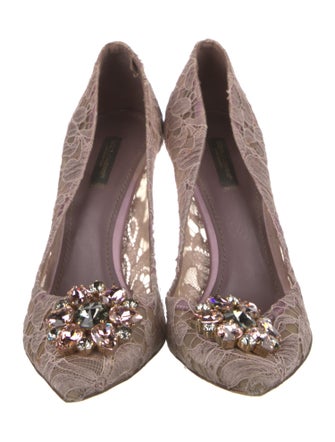 Dolce & Gabbana Lace Lace Pattern Pumps