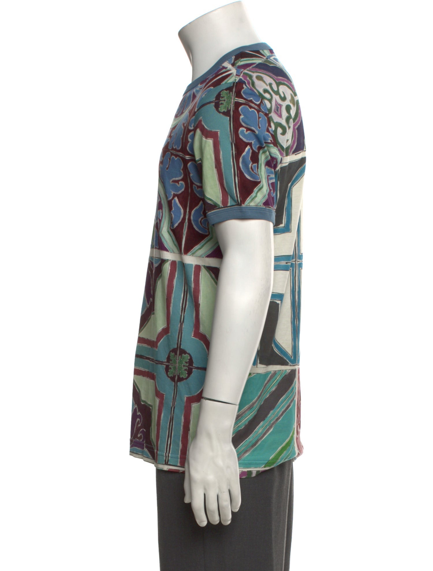 Dolce & Gabbana Printed Crew Neck T-Shirt