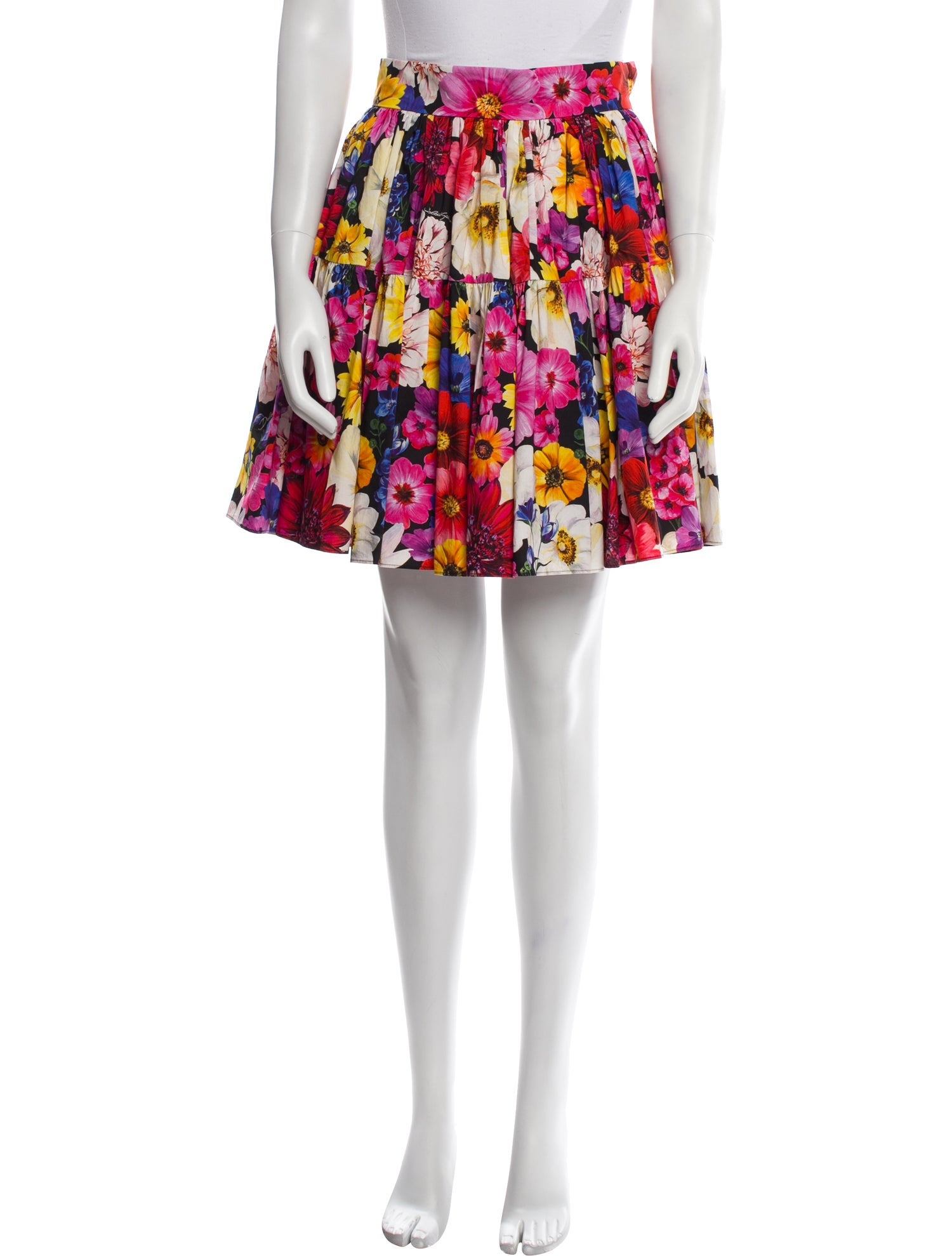 Dolce & Gabbana Floral Print Knee-Length Skirt