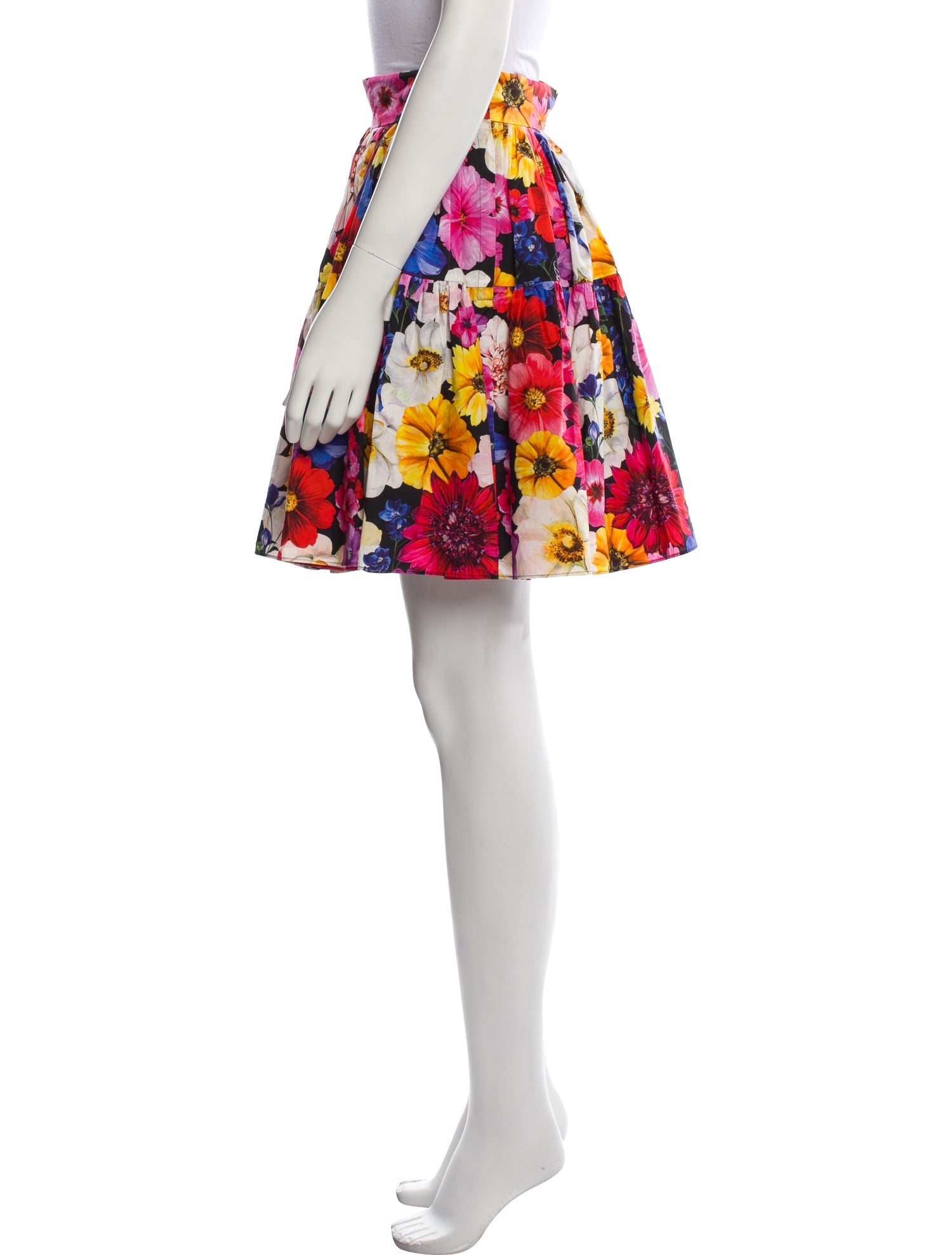 Dolce & Gabbana Floral Print Knee-Length Skirt