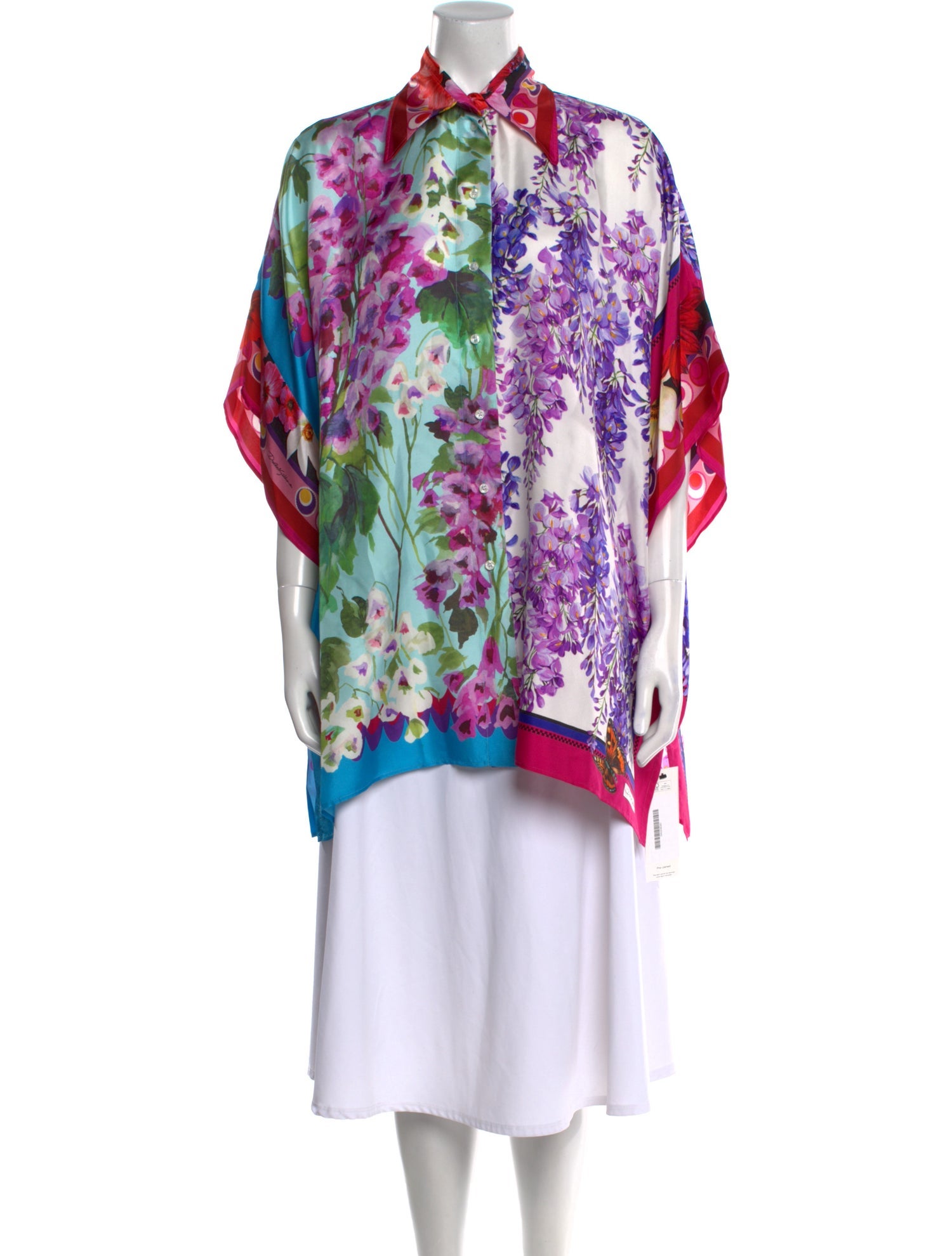 Dolce & Gabbana Silk Floral Print Tunic