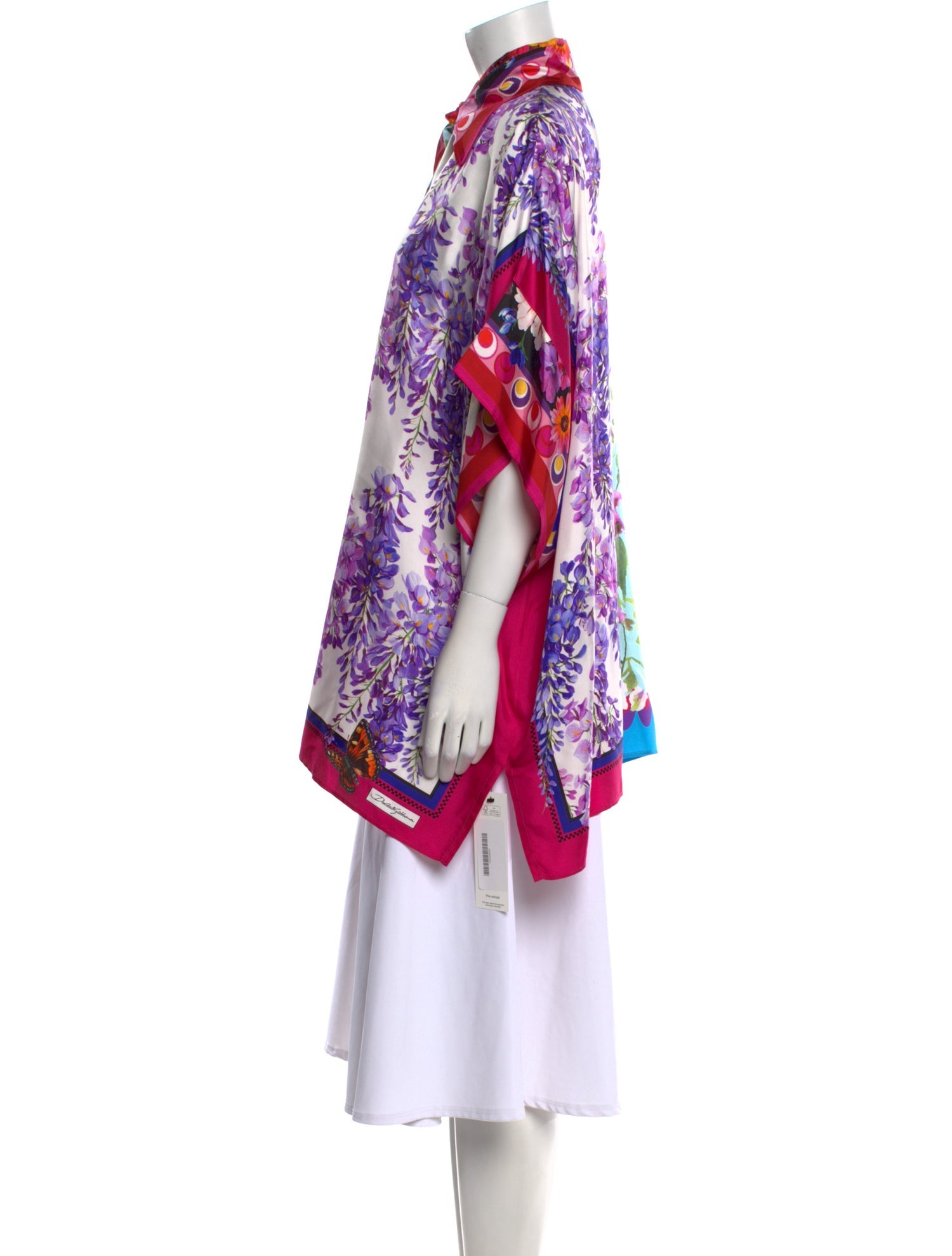 Dolce & Gabbana Silk Floral Print Tunic