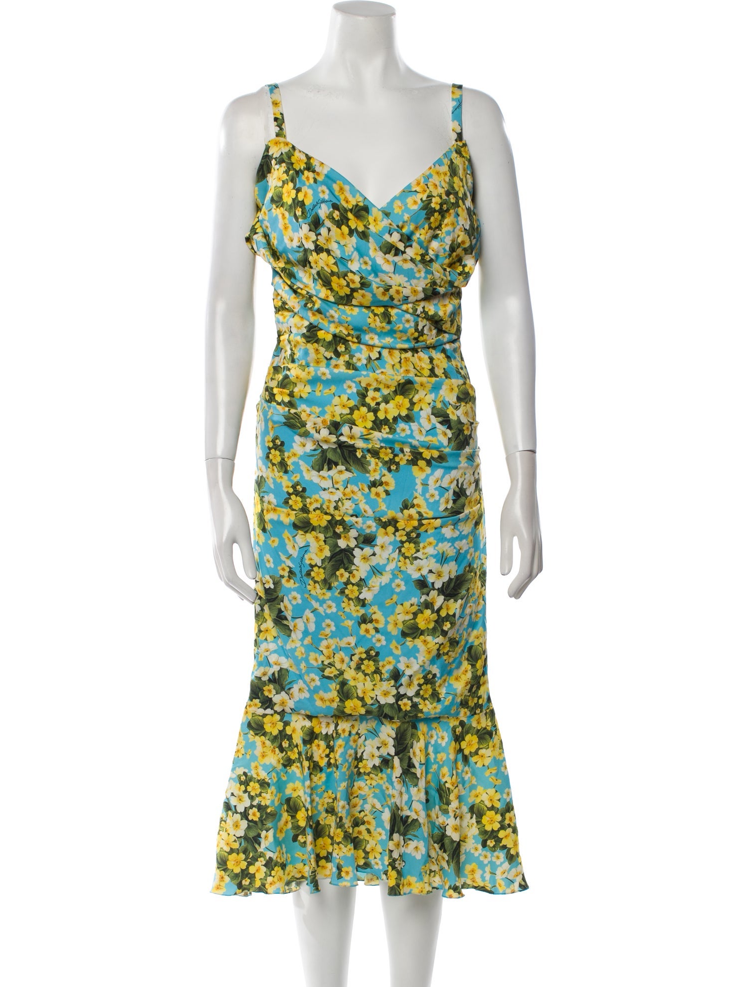 Dolce & Gabbana Silk Midi Length Dress