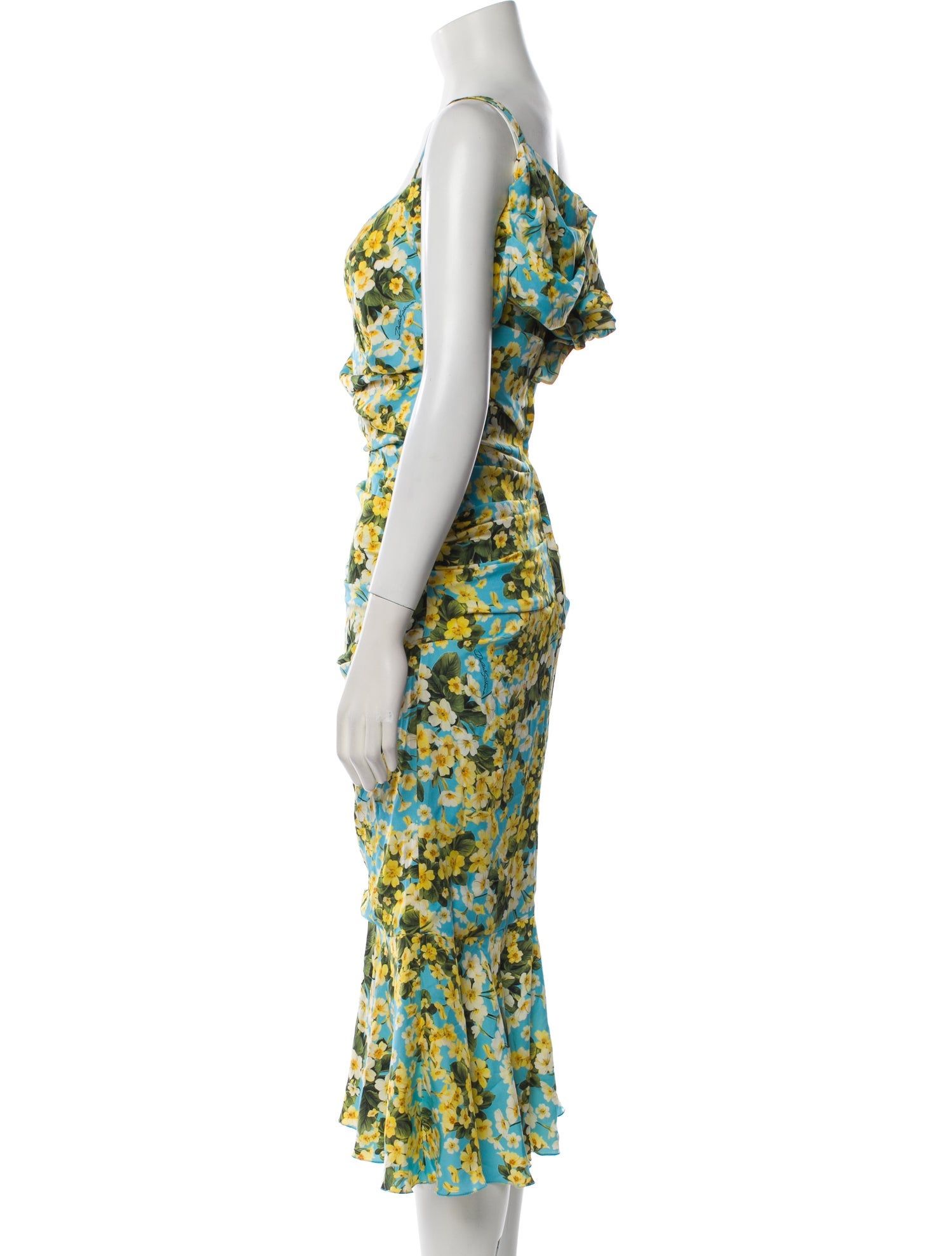 Dolce & Gabbana Silk Midi Length Dress