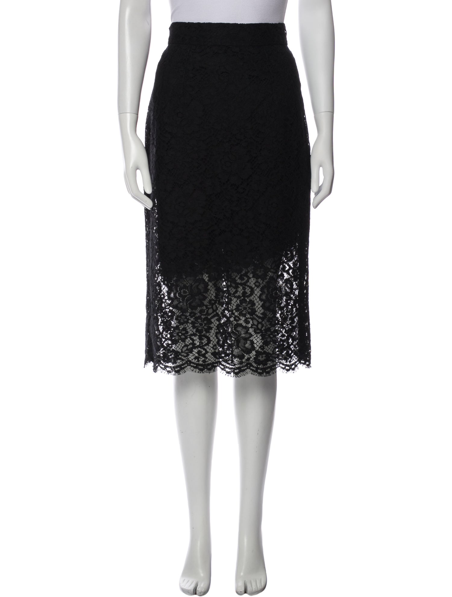 Dolce & Gabbana Lace Pattern Knee-Length Skirt