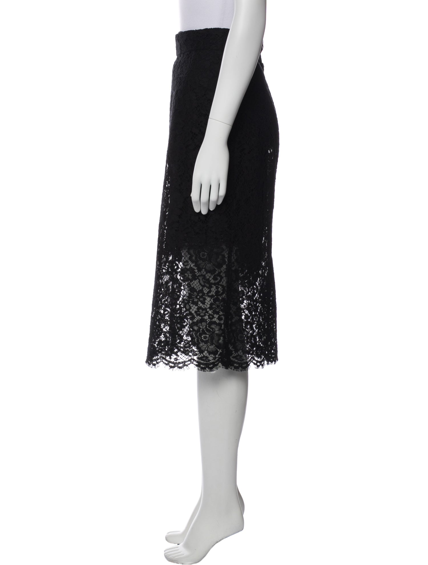 Dolce & Gabbana Lace Pattern Knee-Length Skirt