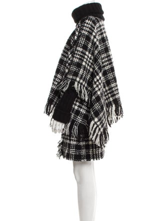 Dolce & Gabbana Virgin Wool Houndstooth Print Skirt Set