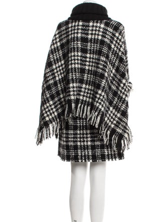 Dolce & Gabbana Virgin Wool Houndstooth Print Skirt Set