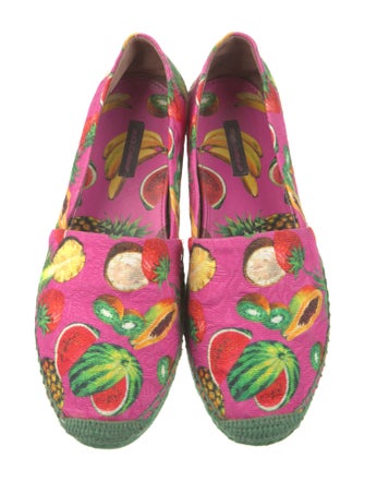 Dolce & Gabbana Canvas Printed Slides