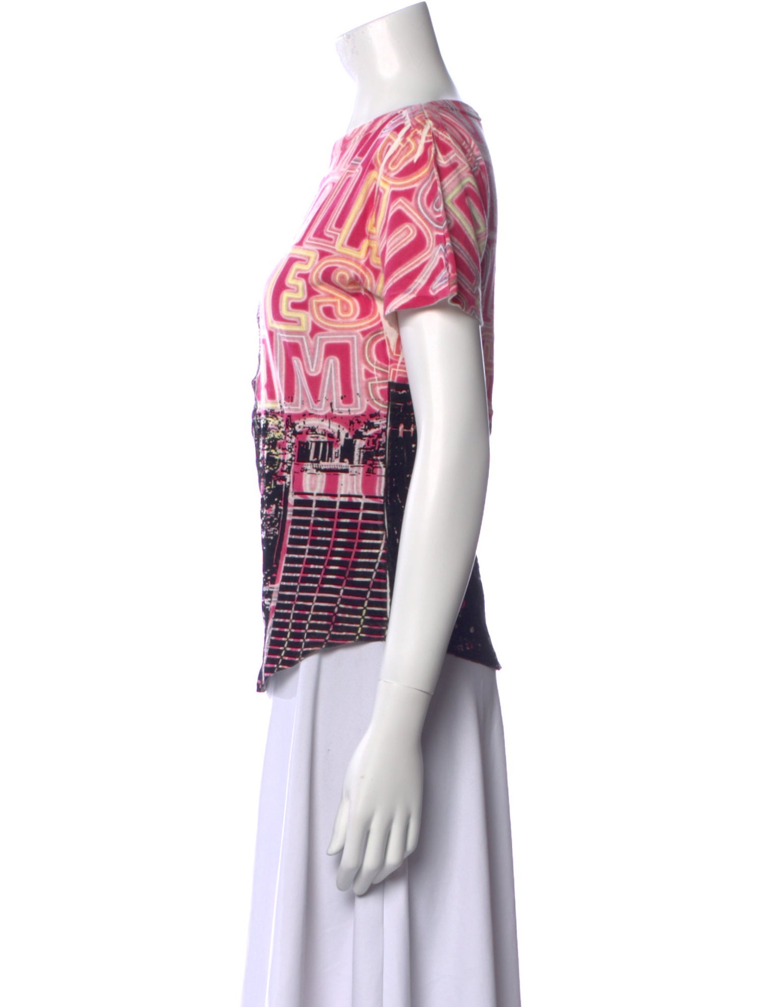 Dolce & Gabbana Printed Bateau Neckline T-Shirt