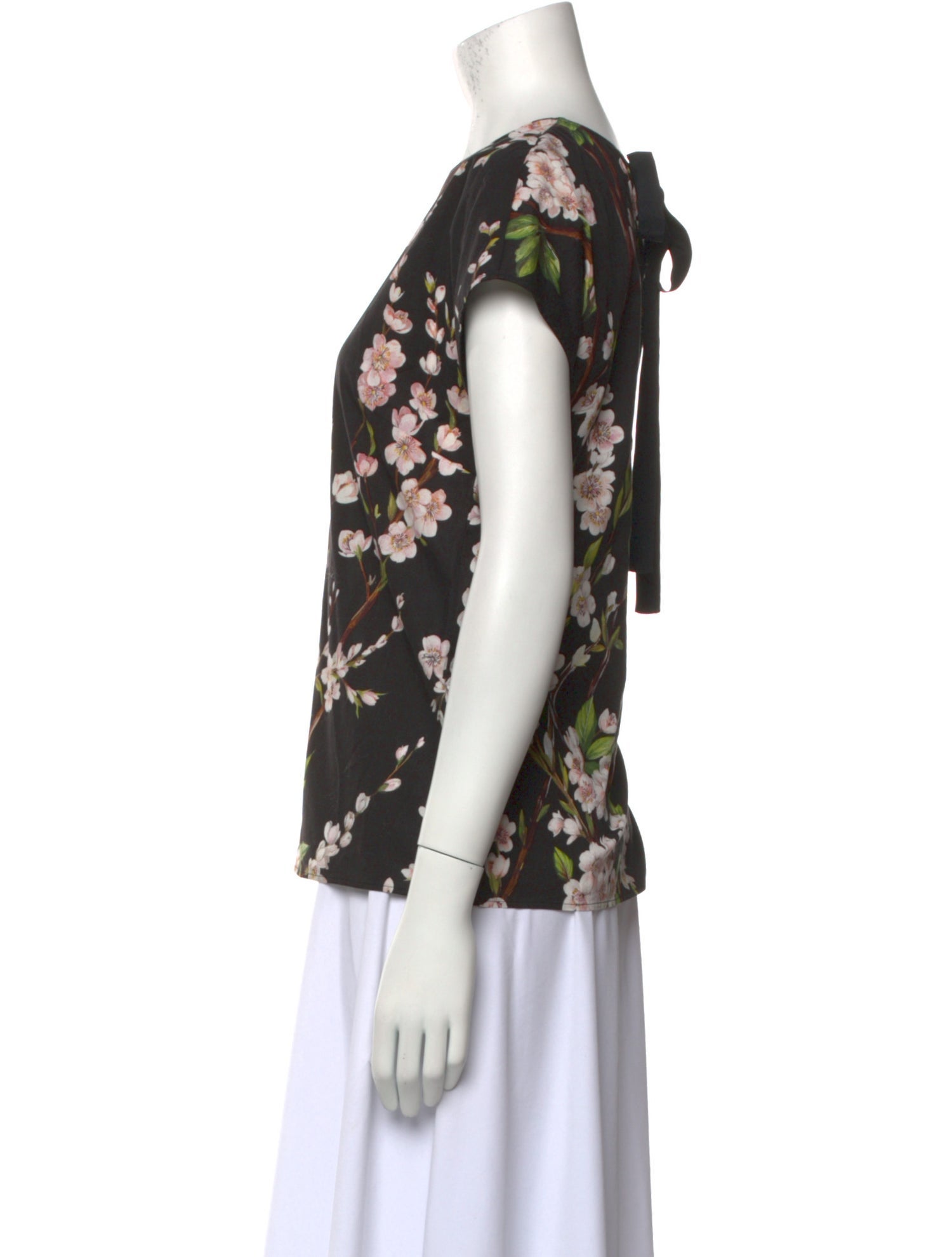 Dolce & Gabbana Floral Print Crew Neck Top