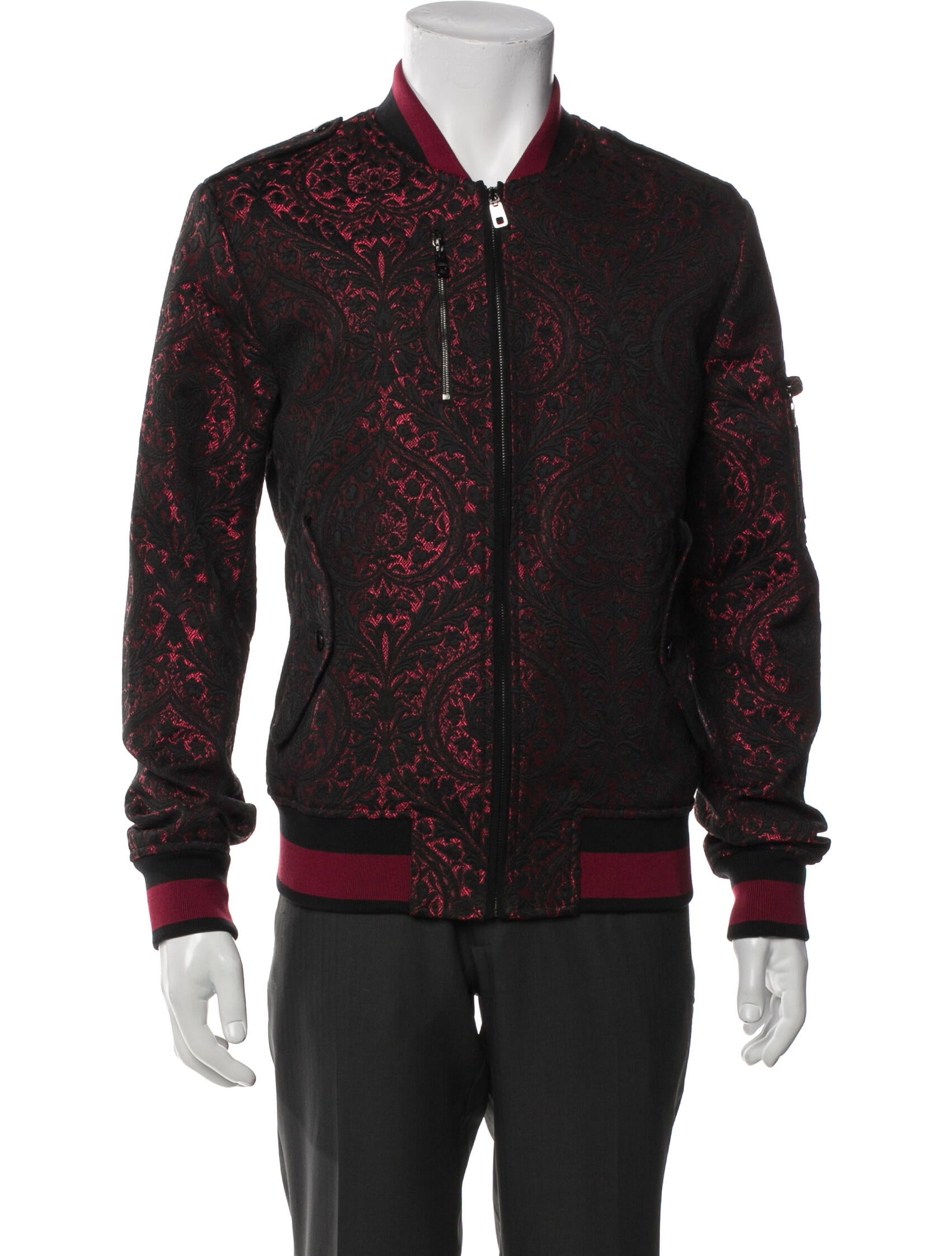Dolce & Gabbana Graphic Print Bomber Jacket