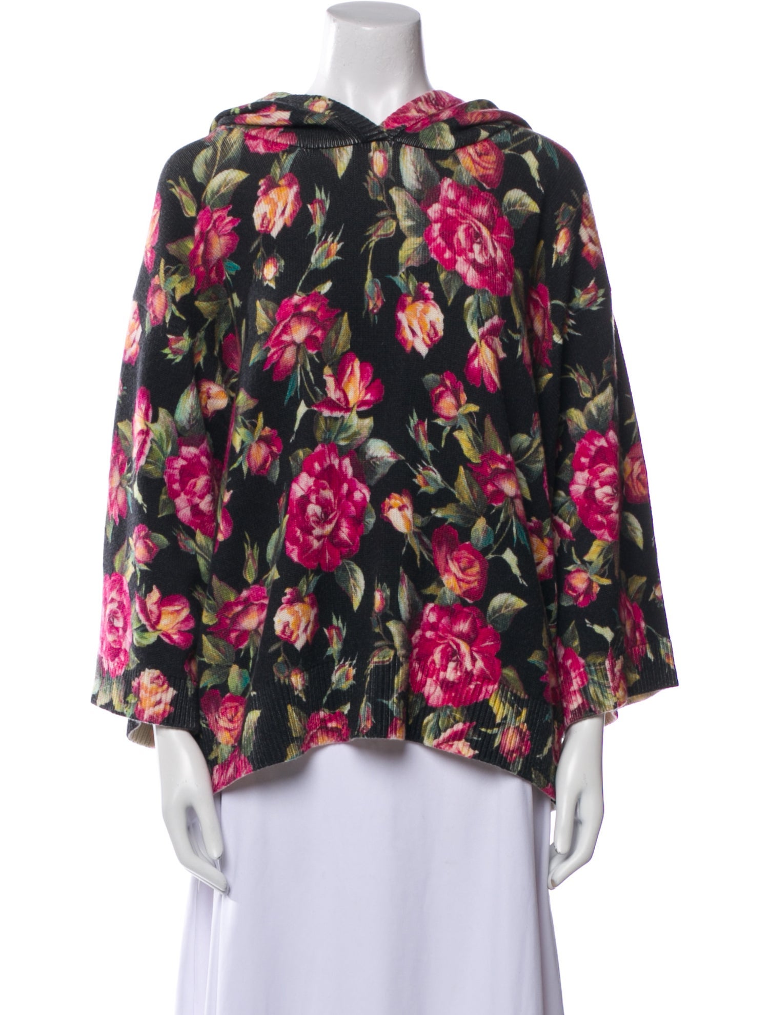 Dolce & Gabbana Cashmere Floral Print Jacket
