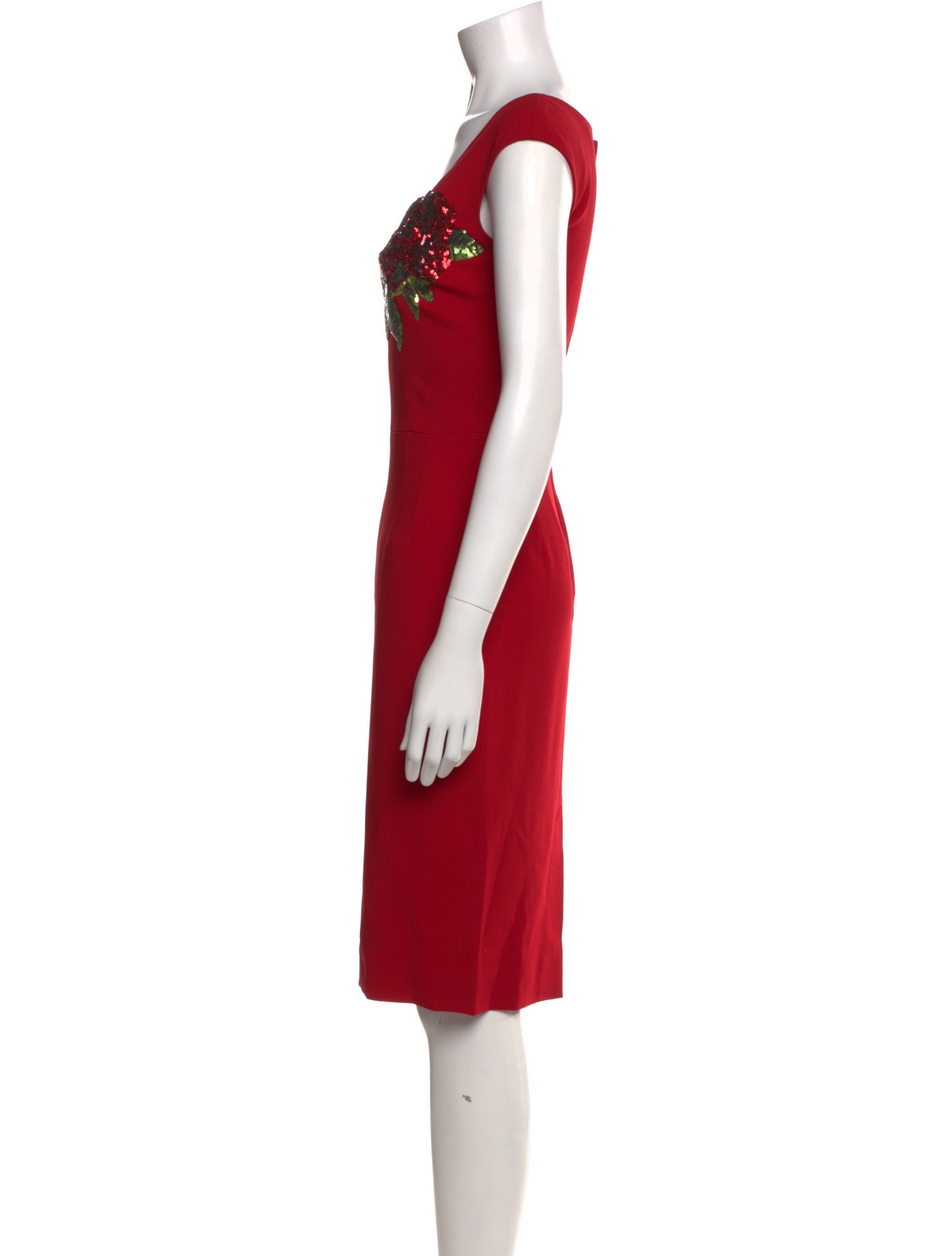 Dolce & Gabbana Square Neckline Knee-Length Dress