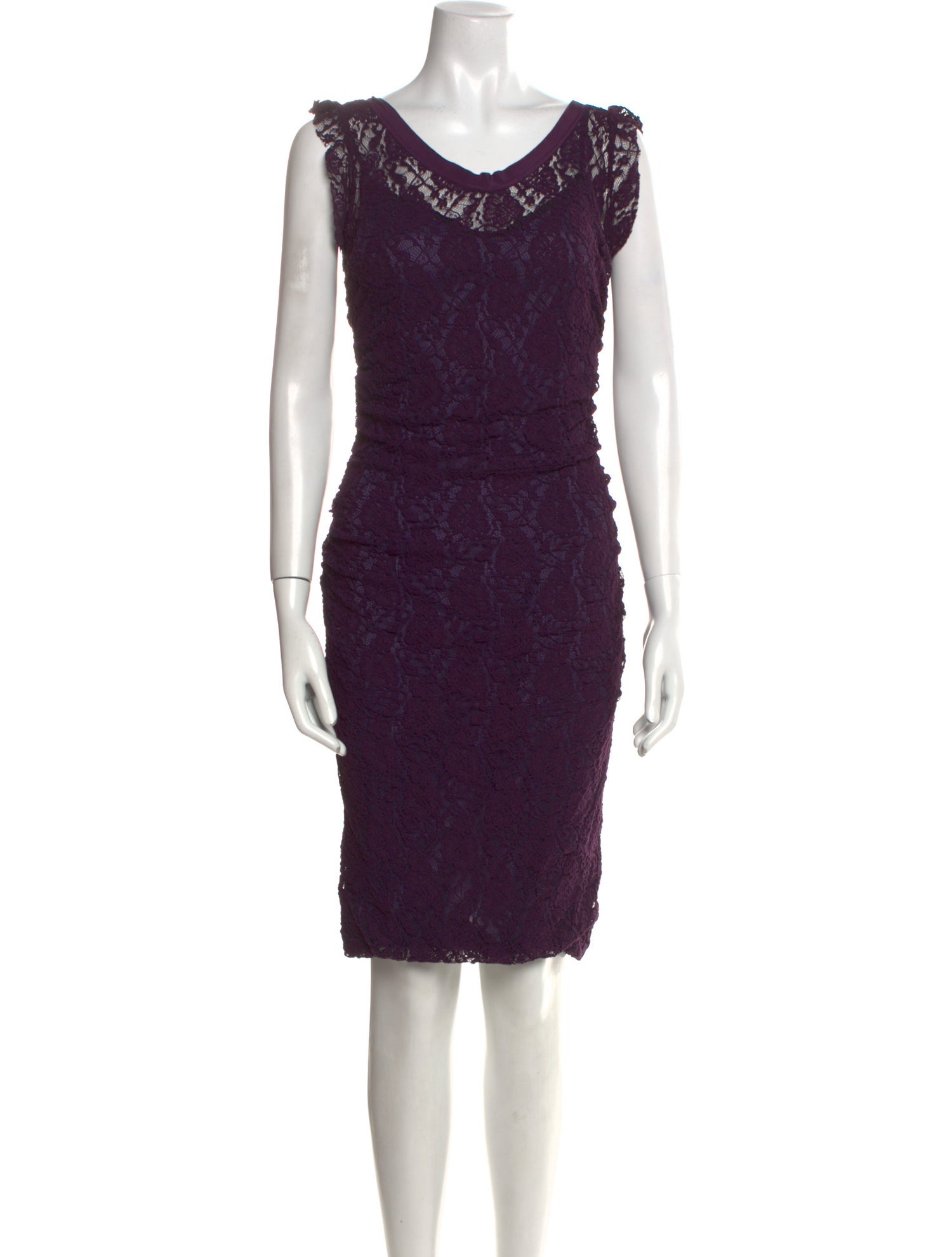 Dolce & Gabbana Scoop Neck Knee-Length Dress