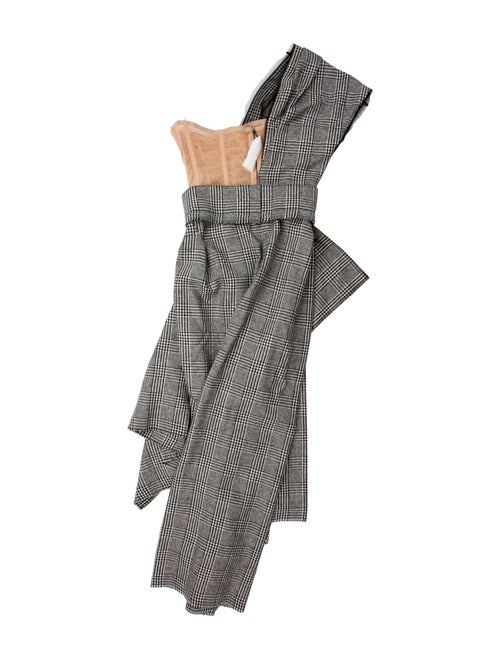 Dolce & Gabbana Houndstooth Print Midi Length Dress