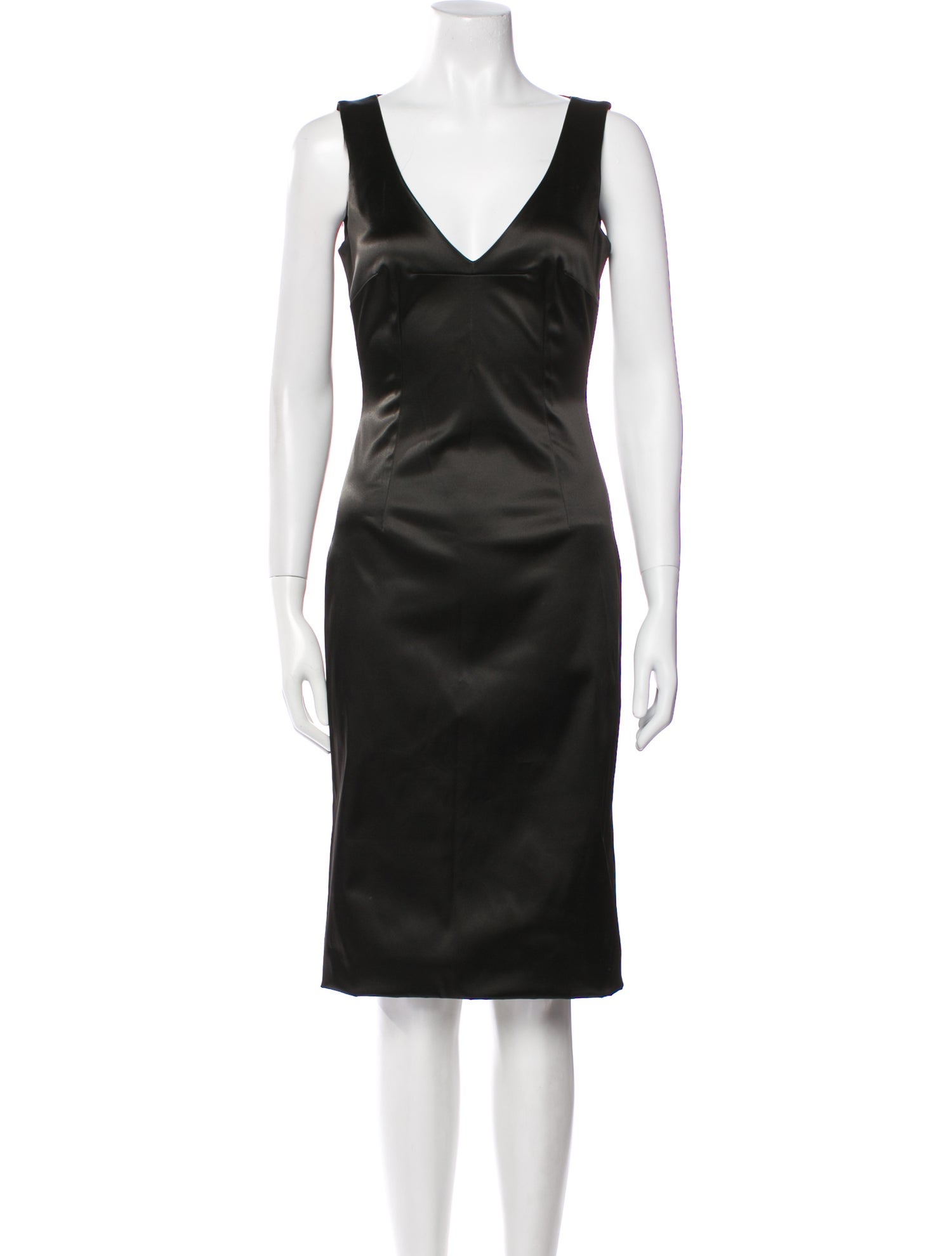 Dolce & Gabbana V-Neck Knee-Length Dress w/ Tags