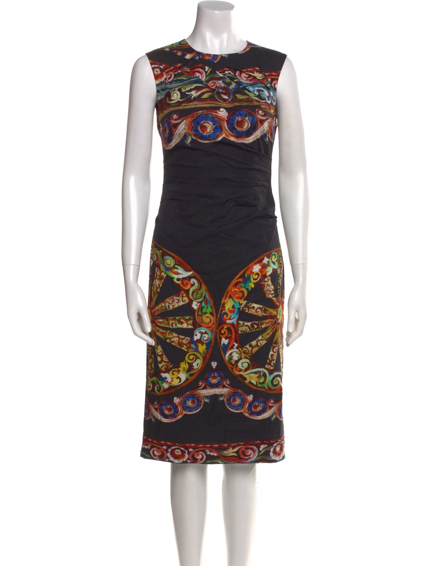 Dolce & Gabbana Printed Midi Length Dress