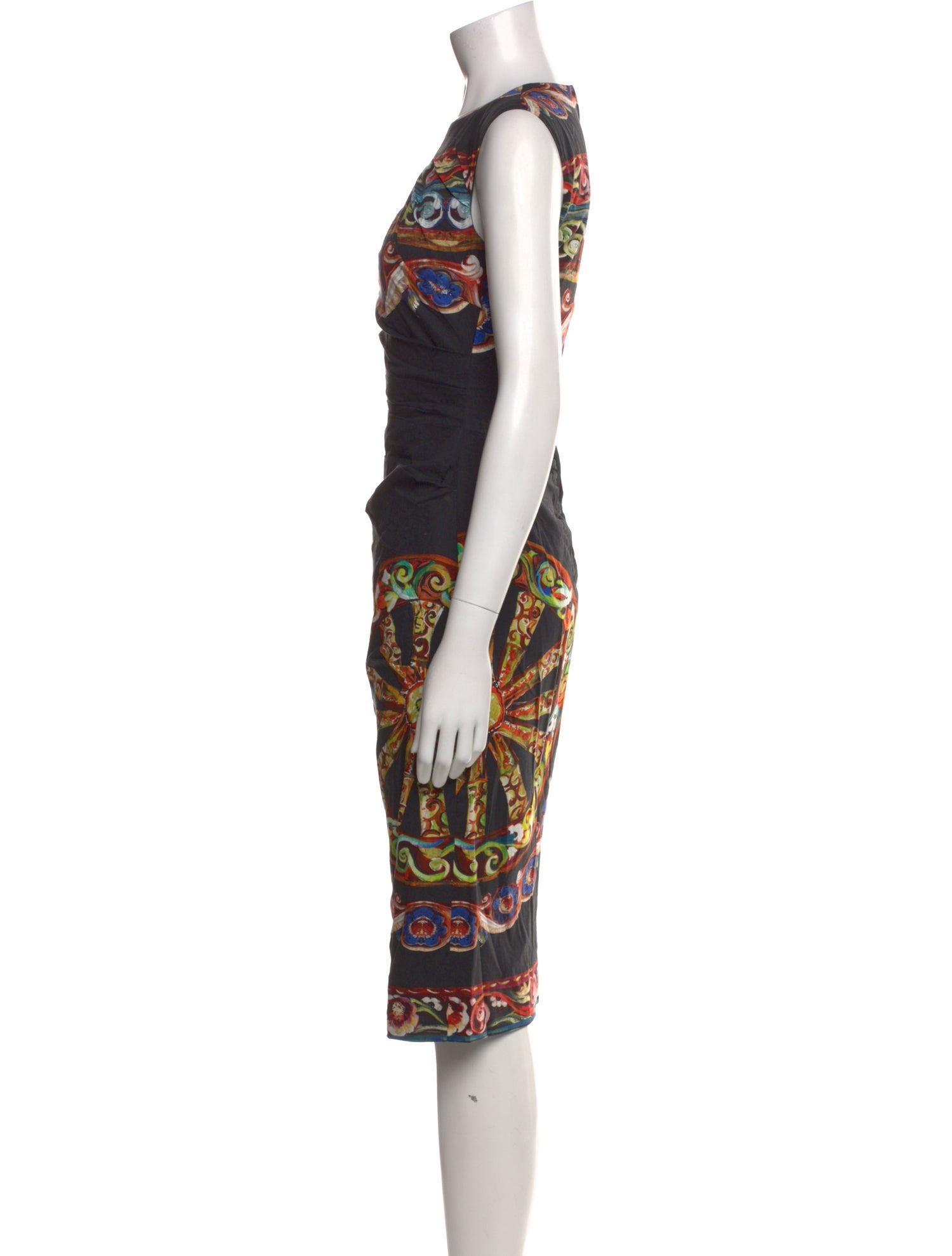 Dolce & Gabbana Printed Midi Length Dress