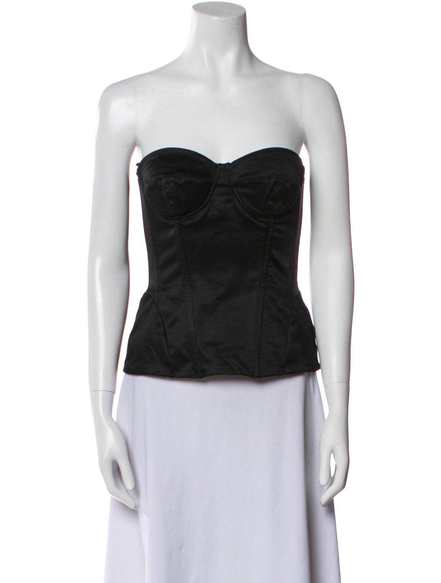 D&G Strapless Crop Top