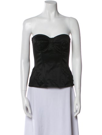 D&G Strapless Crop Top