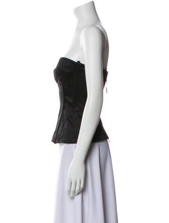 D&G Strapless Crop Top