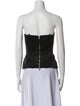 D&G Strapless Crop Top