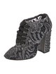 Dolce & Gabbana Rockstud Accents Mesh Lace-Up Boots