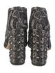 Dolce & Gabbana Rockstud Accents Mesh Lace-Up Boots