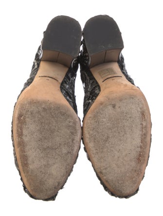 Dolce & Gabbana Rockstud Accents Mesh Lace-Up Boots