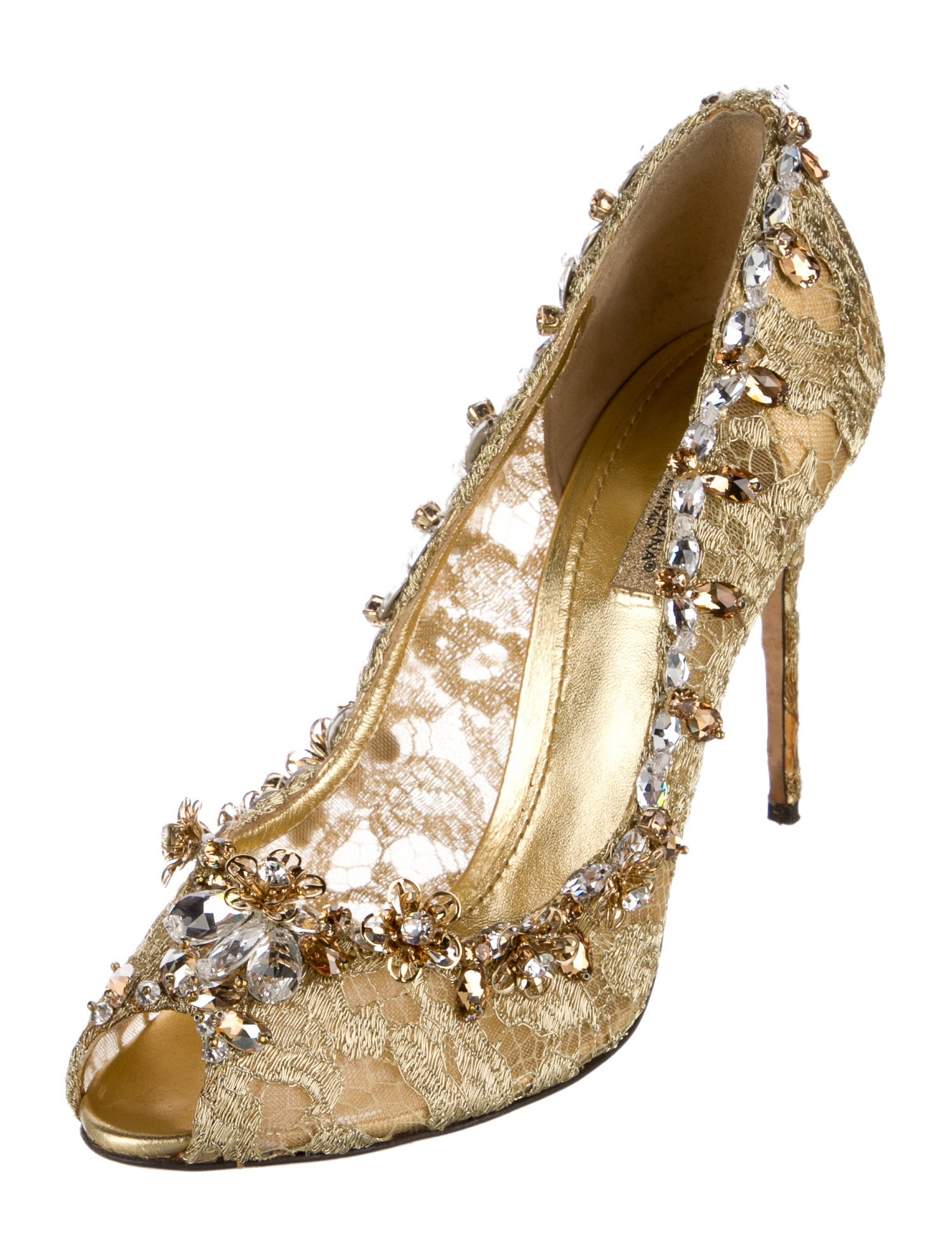 Dolce & Gabbana Lace Lace Pattern Pumps