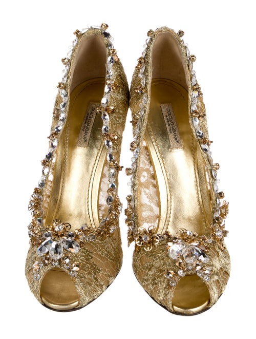 Dolce & Gabbana Lace Lace Pattern Pumps