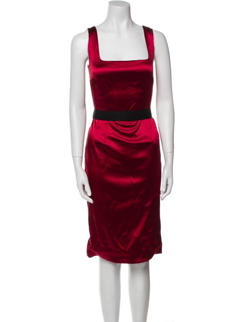 Dolce & Gabbana Satin Knee-Length Dress