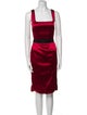 Dolce & Gabbana Satin Knee-Length Dress