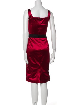 Dolce & Gabbana Satin Knee-Length Dress