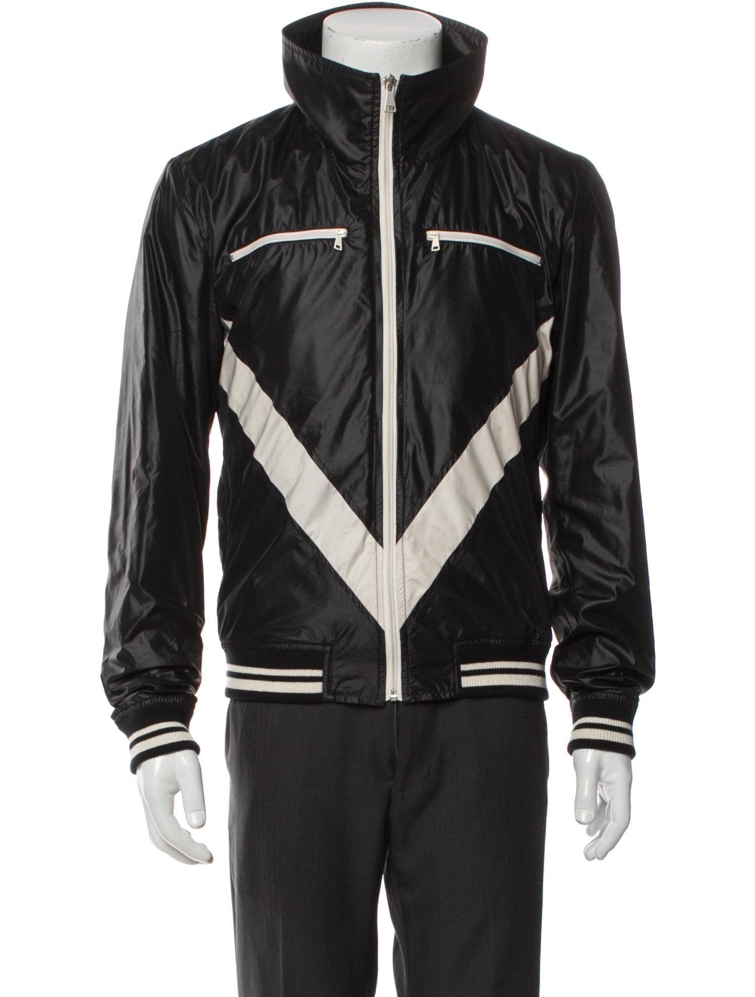 Dolce & Gabbana Striped Windbreaker