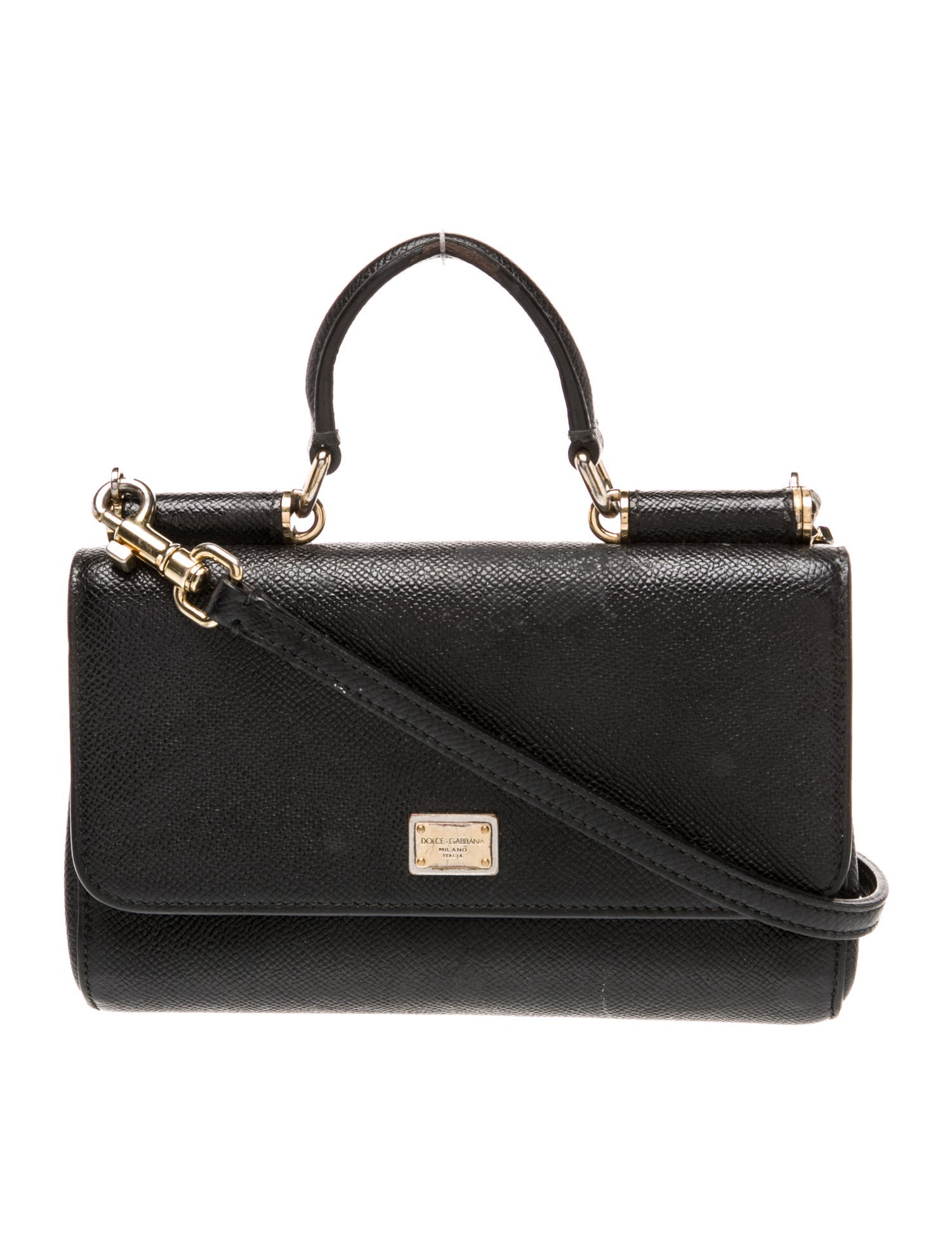 Dolce & Gabbana Leather Top Handle Bag
