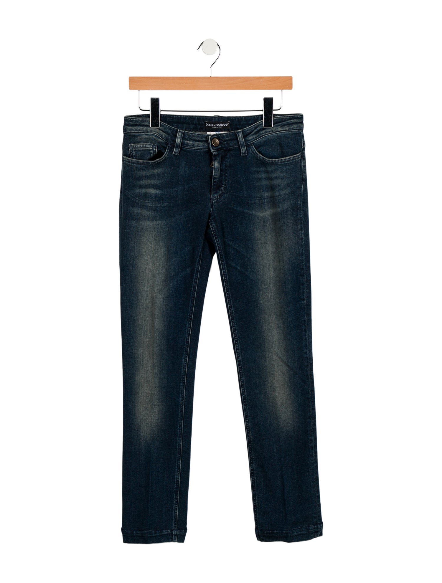 Dolce & Gabbana Low-Rise Straight Leg Jeans