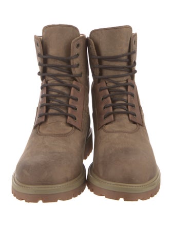 Dolce & Gabbana Leather Combat Boots